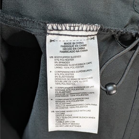 Adidas Men’s M Black Lightweight Windbreaker Jacket Athletic Running Sport - Picture 6 of 14